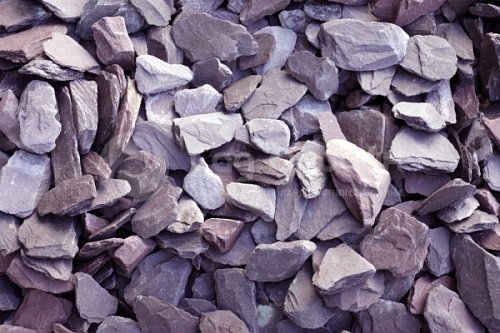 Щебень декоративный Plum Slate 30-50 мм, упаковка 25 кг 
