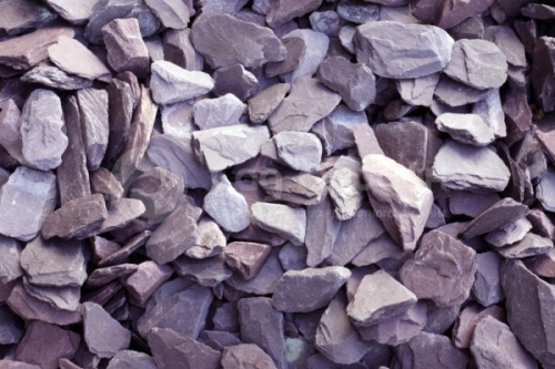 Щебень декоративный Plum Slate 30-50 мм, упаковка 25 кг 