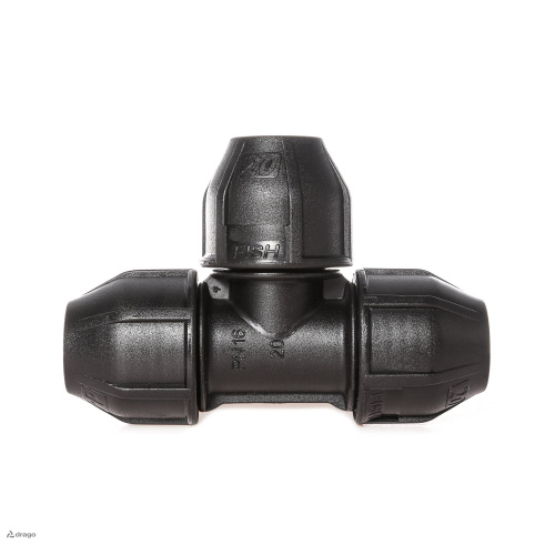 Тройник PE 32-32-32 ,PN16 ,Fish