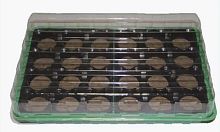 Минипарник д/рассады с торф. таблетками (24 шт.d 41 мм, лоток, крышка)