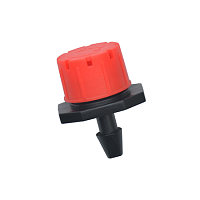 Капельница регулируемая 1/4" 0-70 л/ч 1 bar GH арт: AOD0170 Цвет: красный 