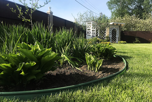 Бордюр Кантри пластиковый ЗЕЛЕНЫЙ H10см, L10м фото 2