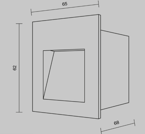 Встраиваемый светильник Arca O038-L3W (3000К 3Вт IP 65) фото 3