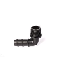 Колено вдавливаемое  рез. ZW PP M 16- 3/4