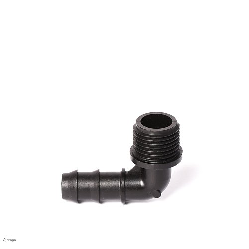 Колено вдавливаемое  рез. ZW PP M 16- 1/2 
