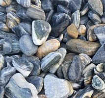 Галька декоративная «Чёрный Ангел» фр. 20-40 мм, упаковка 20 кг