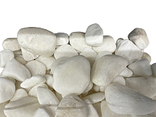 Галька декоративная "Белая" фр. 10-20 мм, упаковка 20 кг