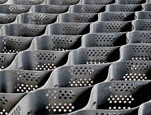 Георешетка объемная с перфорацией ГА ОР 50/210, размер модуля 3,0 м х 6,2 м (1шт. = 18,6 м2) 