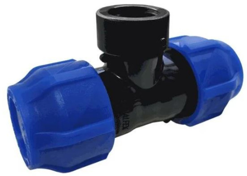 Тройник 25х1/2х25 (внут) Valfex