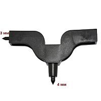 Дырокол для капельниц 3 х 4мм GH арт: PD010304 Цвет: Черный 