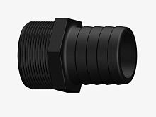 Старт коннектер  для рукава лайфлет 3ʺх2 НР LF Цвет: Черный 