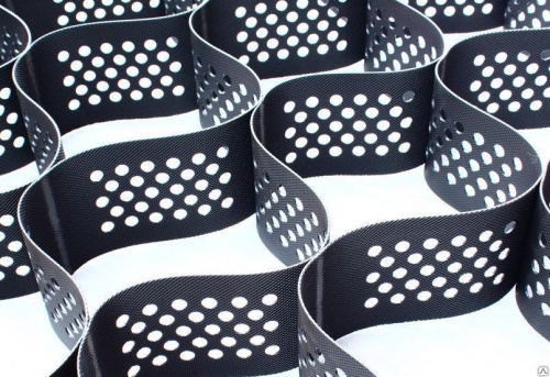 Георешетка объемная с перфорацией  ГА ОР 100/210, размер модуля 3,0 м х 6,2 м (1шт. = 18,6 м2) 