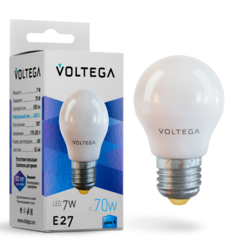 Светодиодная лампа Simple  Globe 7W 4000K E27 (7053)