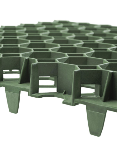 Георешетка полипропиленовая 500х500х40мм для ландшафтных работ ЗЕЛЕНАЯ фото 5