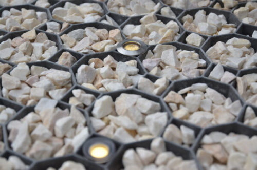 Георешетка полипропиленовая 500х500х40мм для ландшафтных работ ЗЕЛЕНАЯ фото 7