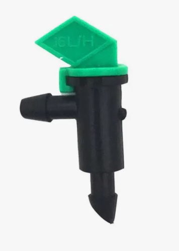 Капельница разборная флажок 1/4", 1 bar зеленая 16 л/ч GH арт. TAD0116