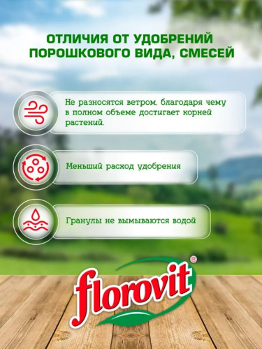 Удобрение Florovit для хвойных, 1 кг фото 3