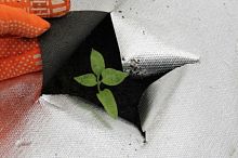 Спанбонд св/ст 90г/м2 1,6*100 м (рулон 160м2) ЧЕРНЫЙ + фольга