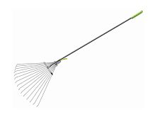 Грабли веерные 200-600х1620 мм, 15 зубьев, раздвижные, алюминиевый черенок ЦИ (0231-5)