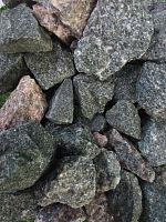 Щебень гранитный ЧЕРНЫЙ фр. 30-60 мм (10 кг)