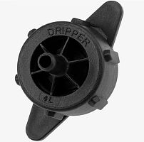 Капельница компенсированная разборная 1/4" Черная 4л/ч 0,8-3,2 bar GH арт: PCT0104