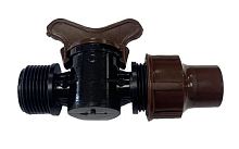 Миникран MVL-M\ тип RB\16х3/4НР \накидная гайка - резьба\ коричневый DROPBYDROP™