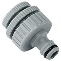 Штуцер резьбовой 12мм-19мм-25мм (1/2-3/4-1) внутренняя резьба, пластик GWTA50-056 GREEN APPLE