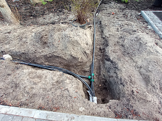 Установка системы автополива и озеленение 5000 М2