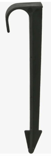 Колышек для крепления трубки 16мм GH арт: HS0116 Цвет: Черный 