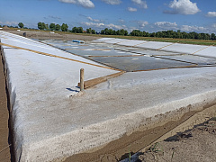 Гидроизоляция пруда на территории Aeroland Skydive Kaliningrad