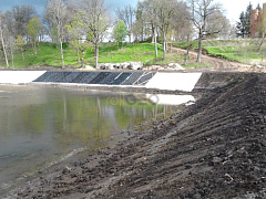 Укрепление откосов берегов. Гостиница ЧМ 2018 Гвардейский р-н.