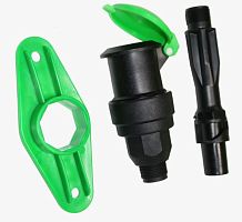 Соединитель (Гидророзетка) быстросъемный 1" с крепежной планкой GH арт:QV0110