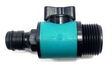 Кран 3/4" нар х быстросьемный коннектор GH арт: TV6223 Цвет: голубой