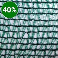 Сетка фасадная 40%, с УФ ширина 2*50 пм (темно-зеленый)