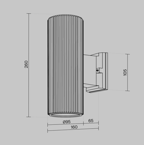 Настенный светильник (бра) Rando O419WL-02W (60Вт IP 54) фото 6