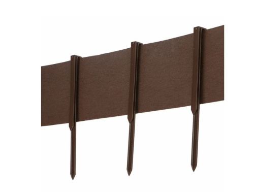 Лента бордюрная 9м Б-15/9 коричневая (М) фото 3