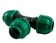 Тройник 32х32х32 pls(Турция) Цвет: Зеленый НДС