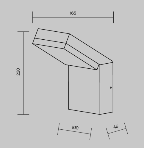Настенный светильник (бра) Paso O595WL-L12B3K (3000К 12Вт IP 54) фото 6