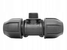 Тройник PE M (GZ) 25 - 3/4"- 25, PN16,Fish