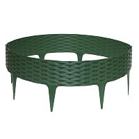 Бордюр садовый "Ротанг" высота 9 см, длина 3,2 м, 4 шт/компл (Хаки)