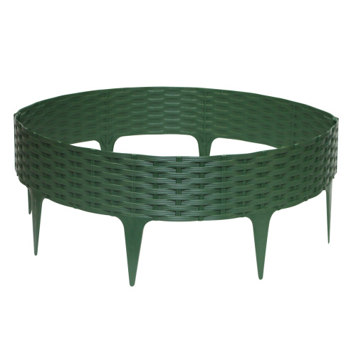 Бордюр садовый "Ротанг" высота 9 см, длина 3,2 м, 4 шт/компл (Хаки)