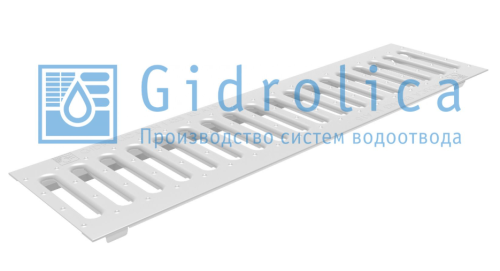 Решетка водоприемная Gidrolica Standart РВ -10.13,6.50 - штампованная ст.оц. кл. А15