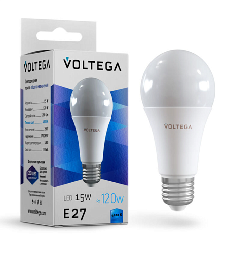 Светодиодная лампа Simple A60 15W 4000K E27 (7157)