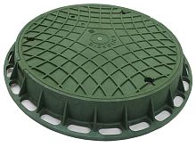 Люк канализационный Gidrolica Garden - пластиковый тип Л зеленый
