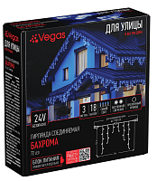 Гирлянда "Бахрома" 72 синих LED , 18 нитей, 3*0,6 арт. 55008